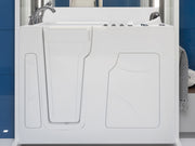 Meditub 2853LWD Celeste Series 53 - 60 in x 28 in. Left Drain Air and Whirlpool Jetted Walk-in Tub in White lifestyle