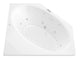 Atlantis Whirlpool 6060VDLX Venus  60 in. x 60 in. Corner Air and Whirlpool Jetted Bathtub with Center Drain in White
