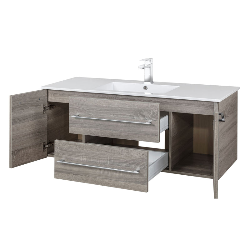Cutler FV DORATO48 Kato 48" Single Sink Wall Mounted Cultured Marble Top Bathroom Vanity - Dorato