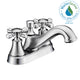 Anzzi Major Series 4 in. Centerset 2-Handle Mid-Arc Bathroom Faucet in Brushed Nickel