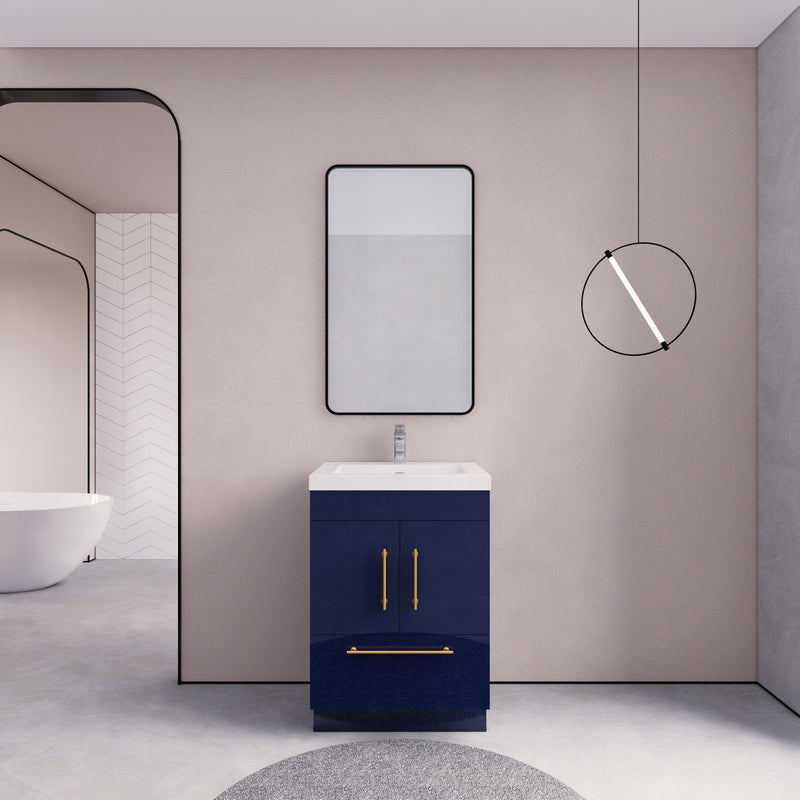Moreno Bath ELSA24FS Elsa 24" Freestanding Vanity With Reinforced Acrylic Sink Top