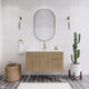 Moreno Bath ELSA42RWH Elsa 42" Floating Bathroom Vanity With Reinforced Acrylic Sink Top (Right Side Drawers)