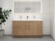Moreno Bath ELSA60DFS Elsa 60" Freestanding Bathroom Vanity With Reinforced Acrylic Double Sink Top