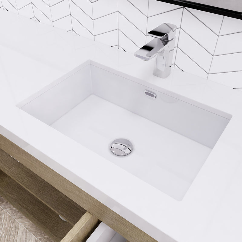 Moreno Bath ELSA60SRFS Elsa 60" Freestanding Vanity with Reinforced Acrylic Single Sink Top (Right Side)
