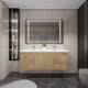 Moreno Bath ELSA60DDWH Elsa 60" Floating Double Vanity With Reinforced Acrylic Double Sink Top