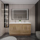 Moreno Bath ELSA60DDFS Elsa 60" Freestanding Double Vanity With Reinforced Acrylic Double Sink Top