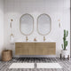Moreno Bath ELSA72DWH Elsa 72" Floating Bathroom Vanity With Reinforced Acrylic Double Sink Top