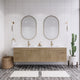 Moreno Bath ELSA84DWH Elsa 84" Floating Bathroom Vanity With Reinforced Acrylic Double Sink Top