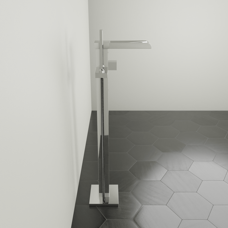 Emery Freestanding Tub Filler with Hand Shower