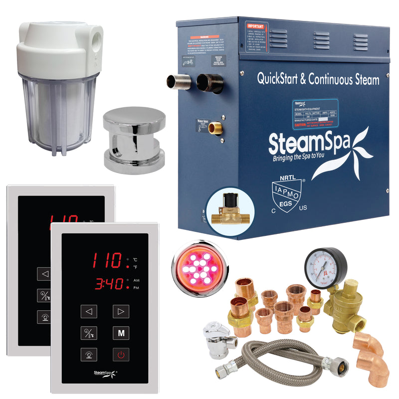 SteamSpa Executive Series Generator Round - Chrome