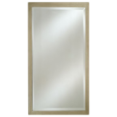 Afina EC11-2430-WT Estate Contemporary 24" W x 30" H Wood Framed Bevel Wall Mirror
