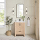 Vinnova 704224-AN-GW Shenzhen 24" Single Sink Bath Vanity in Aged Natural Oak
