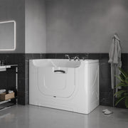 Meditub 3060WCARWA Collection 30 x 60 Right Side Drain Air Jetted Bathtub in White with Aroma and Chroma Therapy lifestyle