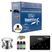 SteamSpa Oasis Series Generator Round Wireless Auto Drain - Chrome