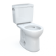 TOTO CST775CEFG#01 Drake Two-Piece Round 1.28 GPF Universal Height TORNADO FLUSH Toilet with CEFIONTECT, Cotton White