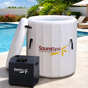 K-Plunge Arctic Fox 1-Person Inflatable Cold Plunge and Hot Tub in Gray