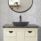 Faper Round Cast Concrete Vessel Sink - Black