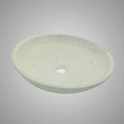 Faper Round Cast Concrete Vessel Sink - Cream