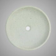 Faper Round Cast Concrete Vessel Sink - Cream