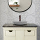 Faper Round Cast Concrete Vessel Sink - Dark Grey