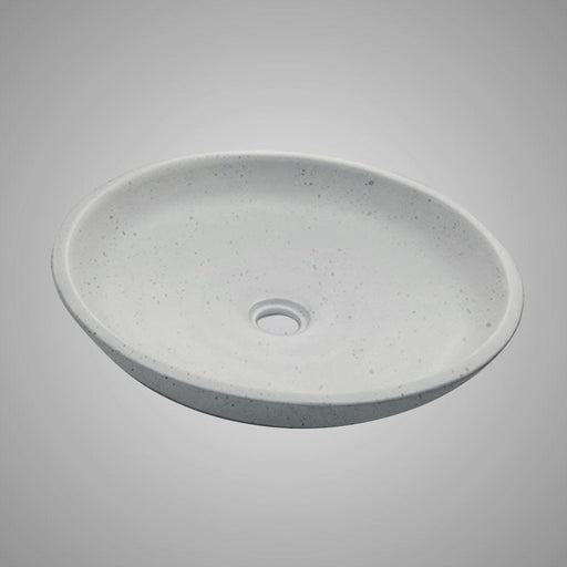 Faper Round Cast Concrete Vessel Sink - Light Grey