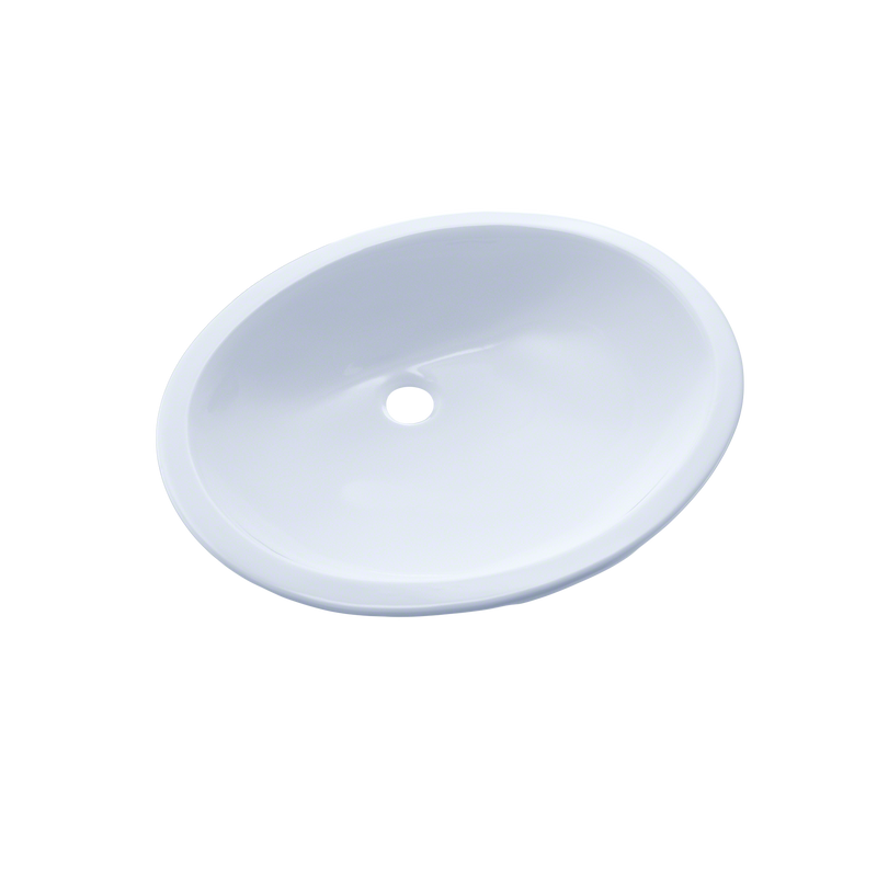 TOTO LT569#01 17" x 14" Oval Undermount Bathroom Sink, Cotton White
