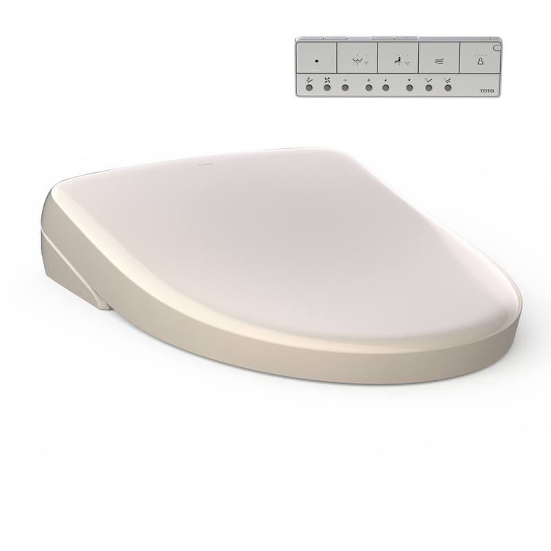 TOTO SW4736#12 WASHLET S7A Electronic Bidet Toilet Seat with EWATER+ Bowl and Wand Cleaning, Auto Open and Close Contemporary Lid, Elongated, Sedona Beige