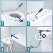 TOTO SW3004#01 WASHLET A2 Electronic Bidet Toilet Seat with Heated Seat and SoftClose Lid, Elongated, Cotton White - view 8