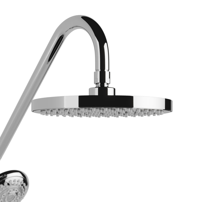 PULSE ShowerSpas 1011-CH-1.8GPM Kauai 8-in Rain Showerhead Shower System with Slide Bar and Integrated Soap Dish in Chrome, 1.8 GPM - view 2