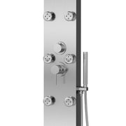 PULSE ShowerSpas 1042-SSB-1.8GPM Monterey 8-in Rain Showerhead ShowerSpa with 6 Body Jets and Handshower in Brushed Stainless Steel, 1.8 GPM - view 3