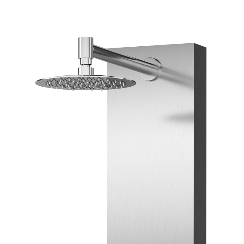 PULSE ShowerSpas 1042-SSB-1.8GPM Monterey 8-in Rain Showerhead ShowerSpa with 6 Body Jets and Handshower in Brushed Stainless Steel, 1.8 GPM - view 2