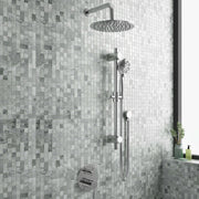 PULSE ShowerSpas 3006-CH-1.8GPM Refuge 10-in Rain Showerhead Combo Shower System with Adjustable Handshower Slide Bar and Pressure Balanced Mixing Valve in Chrome, 1.8 GPM - view 4