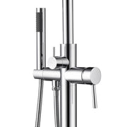 PULSE ShowerSpas 3021-FSTF-CH Highflow Freestanding Tub Filler with Swivel Spout and Handshower in Chrome - view 3
