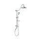 PULSE ShowerSpas 1011-CH-1.8GPM Kauai 8-in Rain Showerhead Shower System with Slide Bar and Integrated Soap Dish in Chrome, 1.8 GPM