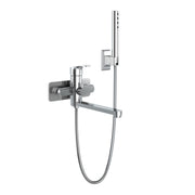 PULSE ShowerSpas 3030-WMTF-CH Niagara Highflow Wall Mounted Tub Filler with Pivoting Arm Spout and Handshower in Chrome