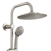 PULSE ShowerSpas 1088-BN-1.8GPM-RIV SeaBreeze II 8-in Rain Showerhead Shower System with Multi-function Handshower, Adjustable Slide Bar and Mixing Valve in Brushed Nickel, 1.8 GPM - view 2