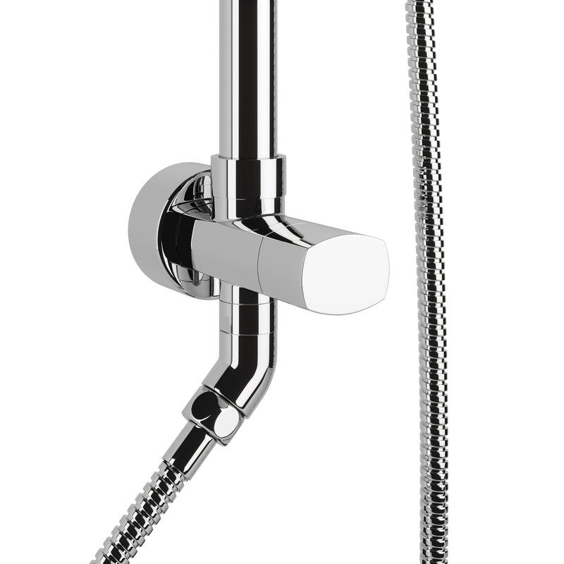 PULSE ShowerSpas 1011-CH-1.8GPM Kauai 8-in Rain Showerhead Shower System with Slide Bar and Integrated Soap Dish in Chrome, 1.8 GPM - view 5