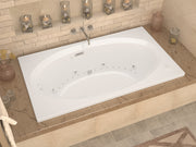 Atlantis Whirlpool 4384VDLX Vogue  42.625 x 83.75in. Air and Whirlpool Jetted Bathtub in White with Reversible Drain lifestyle