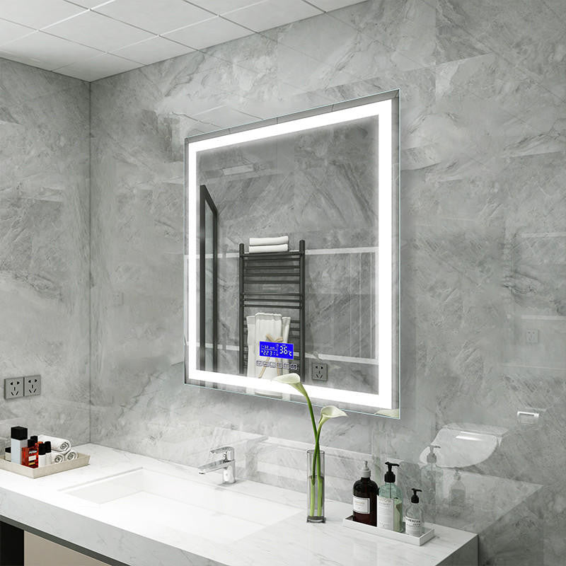 Moreno Bath MOA602 Moreno Florence 31" W x35.5" H LED Mirror With Bluetooth, Time & Temperature Smart Display