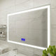 Moreno Bath MOA606 Moreno Florence 55" W x 35.5" H LED Mirror With Bluetooth, Time and Temperature