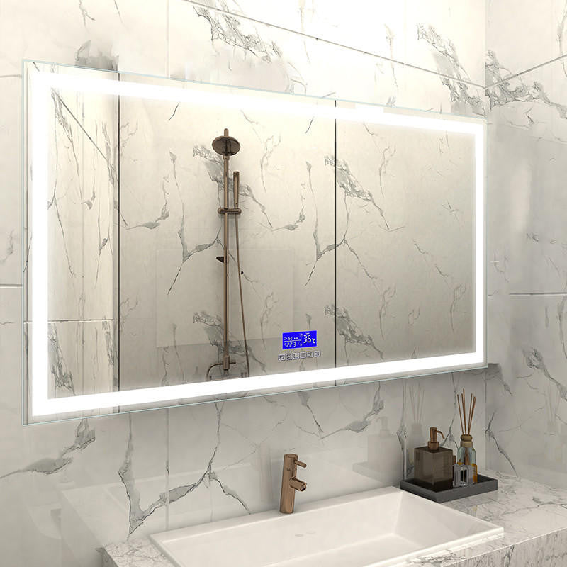 Moreno Bath MOA607 Moreno Florence 68" W x35.5" H LED Mirror With Bluetooth, Time and Temperature