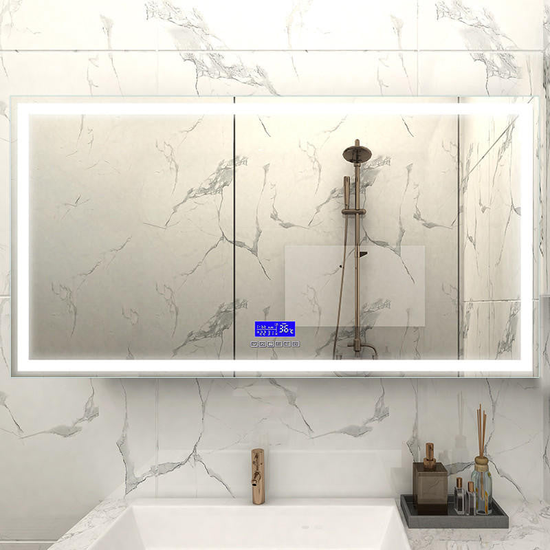Moreno Bath MOA607 Moreno Florence 68" W x35.5" H LED Mirror With Bluetooth, Time and Temperature