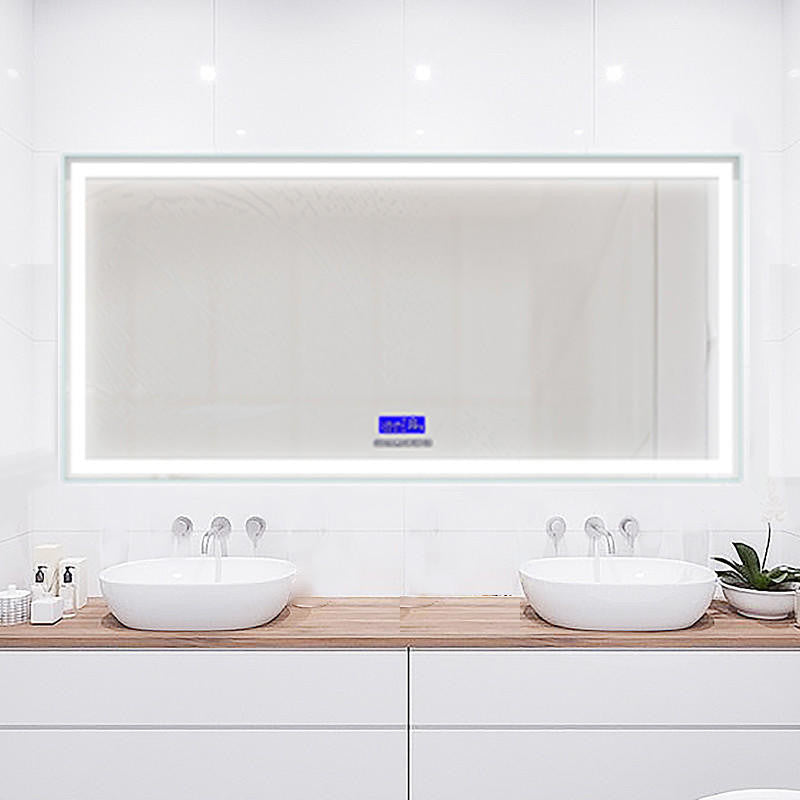 Moreno Bath MOA608 Moreno Florence 76" W x35.5" H LED Mirror With Bluetooth, Time & Temperature Smart Display