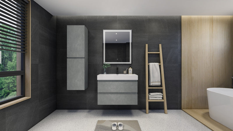 Moreno Bath FORTUNE36 Fortune 36" Floating Bathroom Vanity Set with Reinforced Acrylic Sink Top