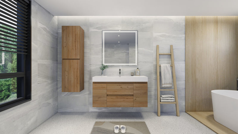 Moreno Bath FORTUNE48S Fortune 48" Floating Bathroom Vanity Set with Reinforced Acrylic Single Sink Top - view 4