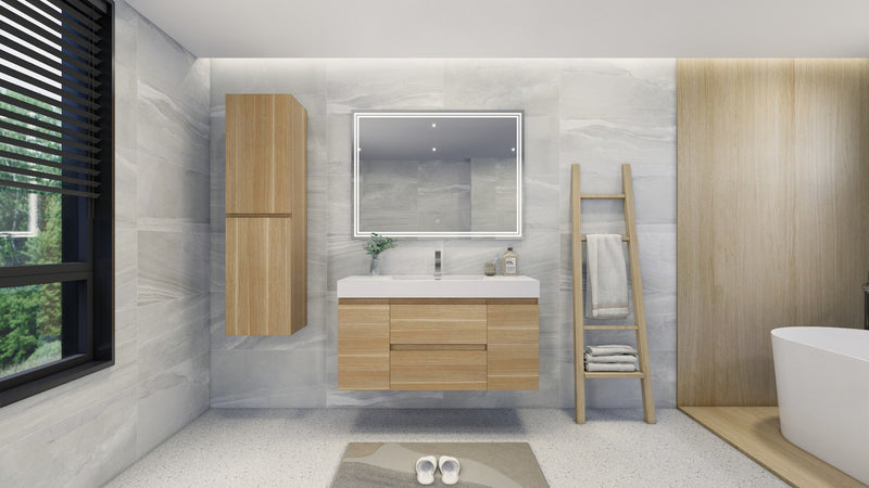 Moreno Bath FORTUNE48S Fortune 48" Floating Bathroom Vanity Set with Reinforced Acrylic Single Sink Top - view 3