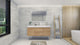 Moreno Bath FORTUNE60S Fortune 60" Floating Bathroom Vanity Set with Reinforced Acrylic Single Sink Top