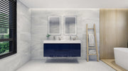 Moreno Bath FORTUNE60D Fortune 60" Floating Bathroom Vanity Set with Reinforced Acrylic Double Sink Top - view 9