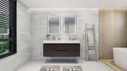 Moreno Bath FORTUNE60D Fortune 60" Floating Bathroom Vanity Set with Reinforced Acrylic Double Sink Top - view 8