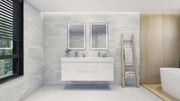 Moreno Bath FORTUNE60D Fortune 60" Floating Bathroom Vanity Set with Reinforced Acrylic Double Sink Top - view 5